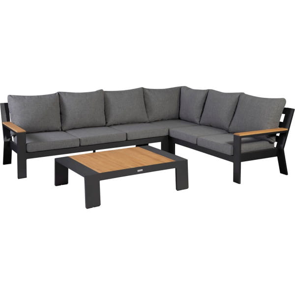 Gartenlounge Valerie Teak anthrazit 290x225 von mutoni living