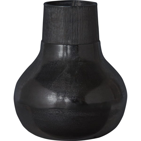 Vase Metal L schwarz von mutoni living