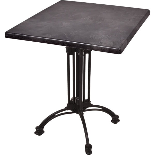 Bistrotisch Dark Slate Morena schwarz 70x70 von mutoni pleasure