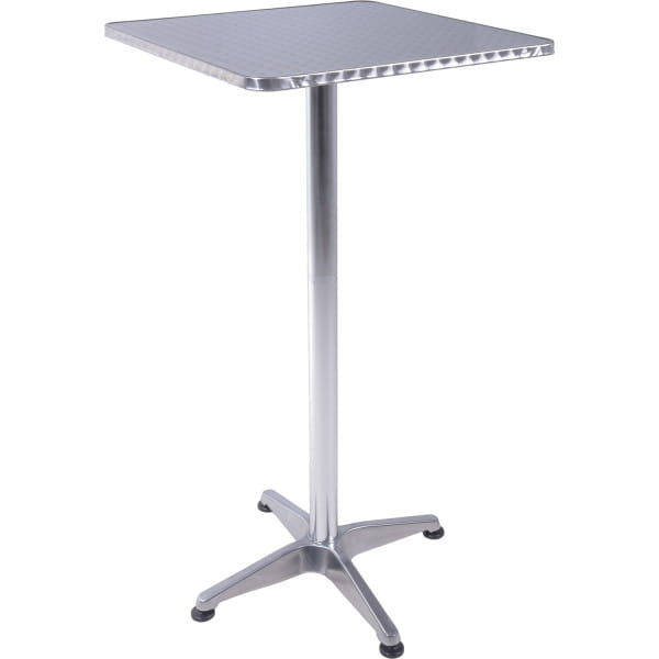 Stehtisch Bistro Aluminium silber 60x60 von mutoni pleasure