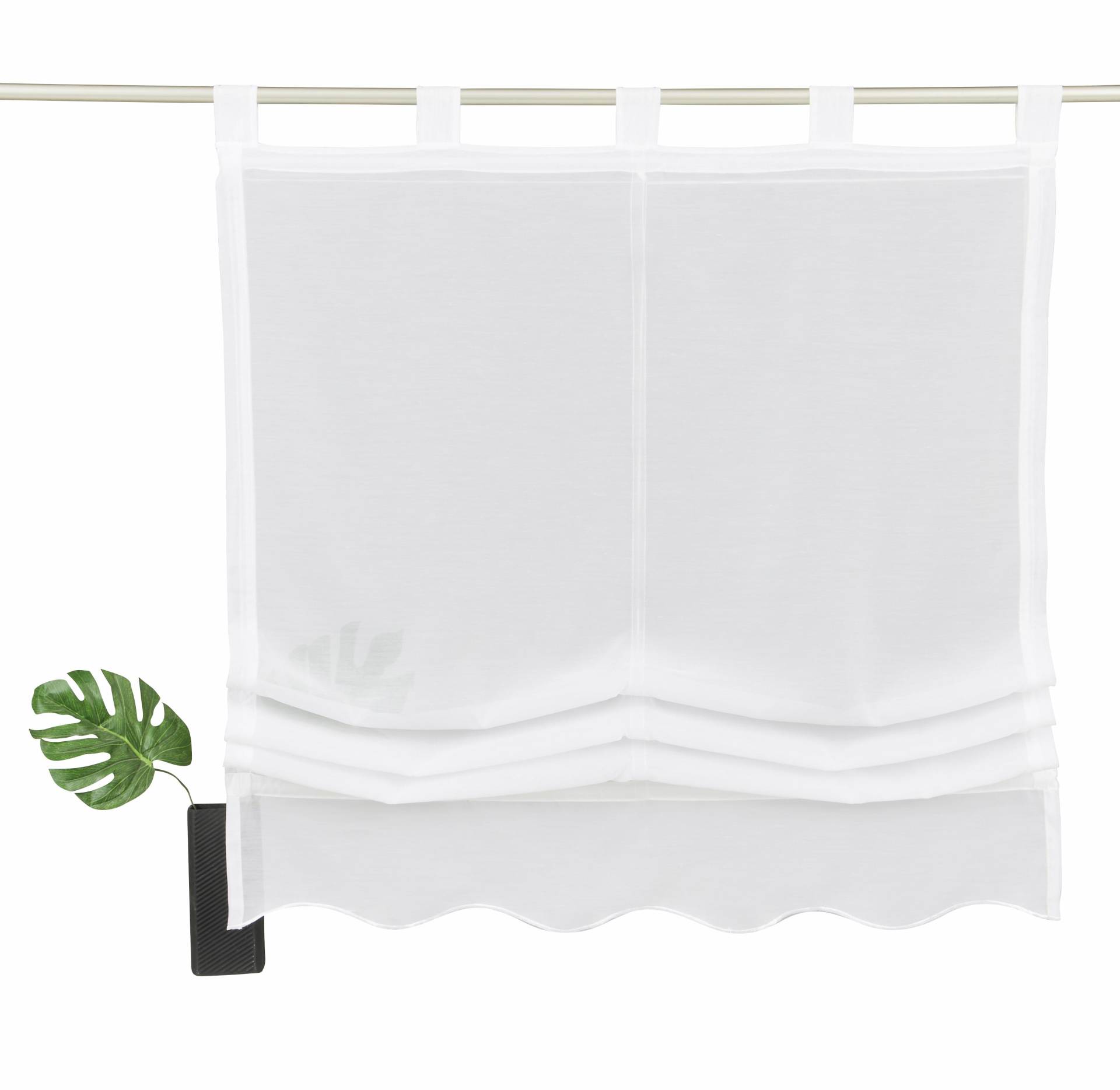 my home Raffrollo »Carpi«, mit Schlaufen, Transparent, Voile, Polyester my home Raffrollo »Carpi«, mit Schlaufen, Transparent, Voile, Polyester von My Home