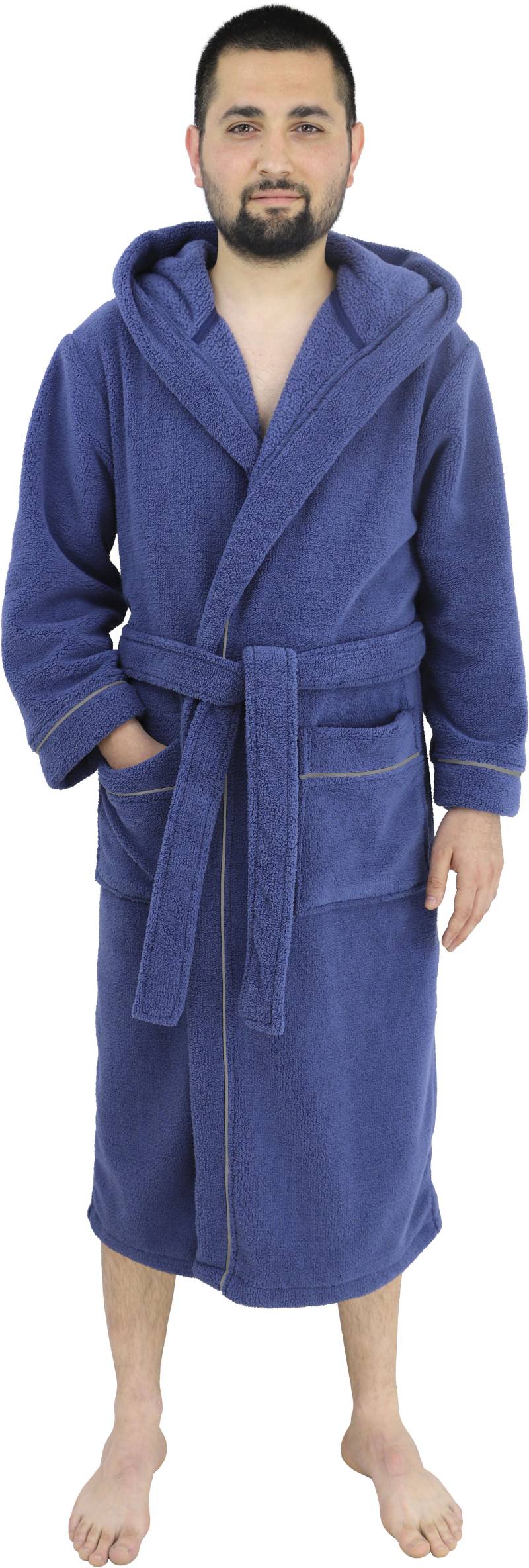 my home Unisex-Bademantel »Lillou«, (1 St.), kuschelig weicher Fleece, für Damen und Herren, XS-3XL von my home