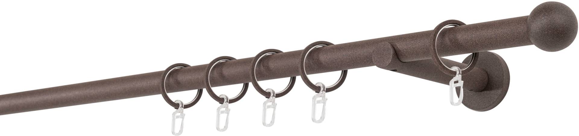 mydeco Gardinenstange »20mm Ball Wandträger 12 cm«, 1 läufig-läufig, Fixmass von mydeco