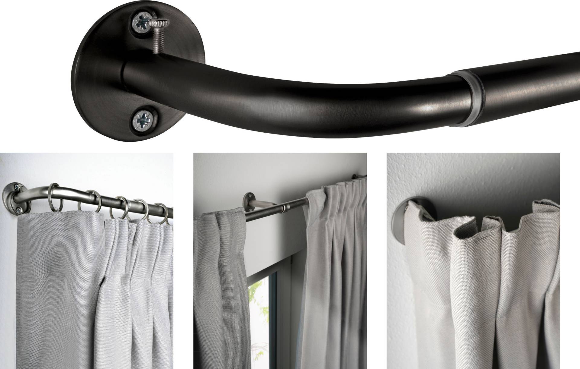 mydeco Gardinenstange »Day & Night«, 1 läufig-läufig, ausziehbar mydeco Gardinenstange »Day & Night«, 1 läufig-läufig, ausziehbar von mydeco