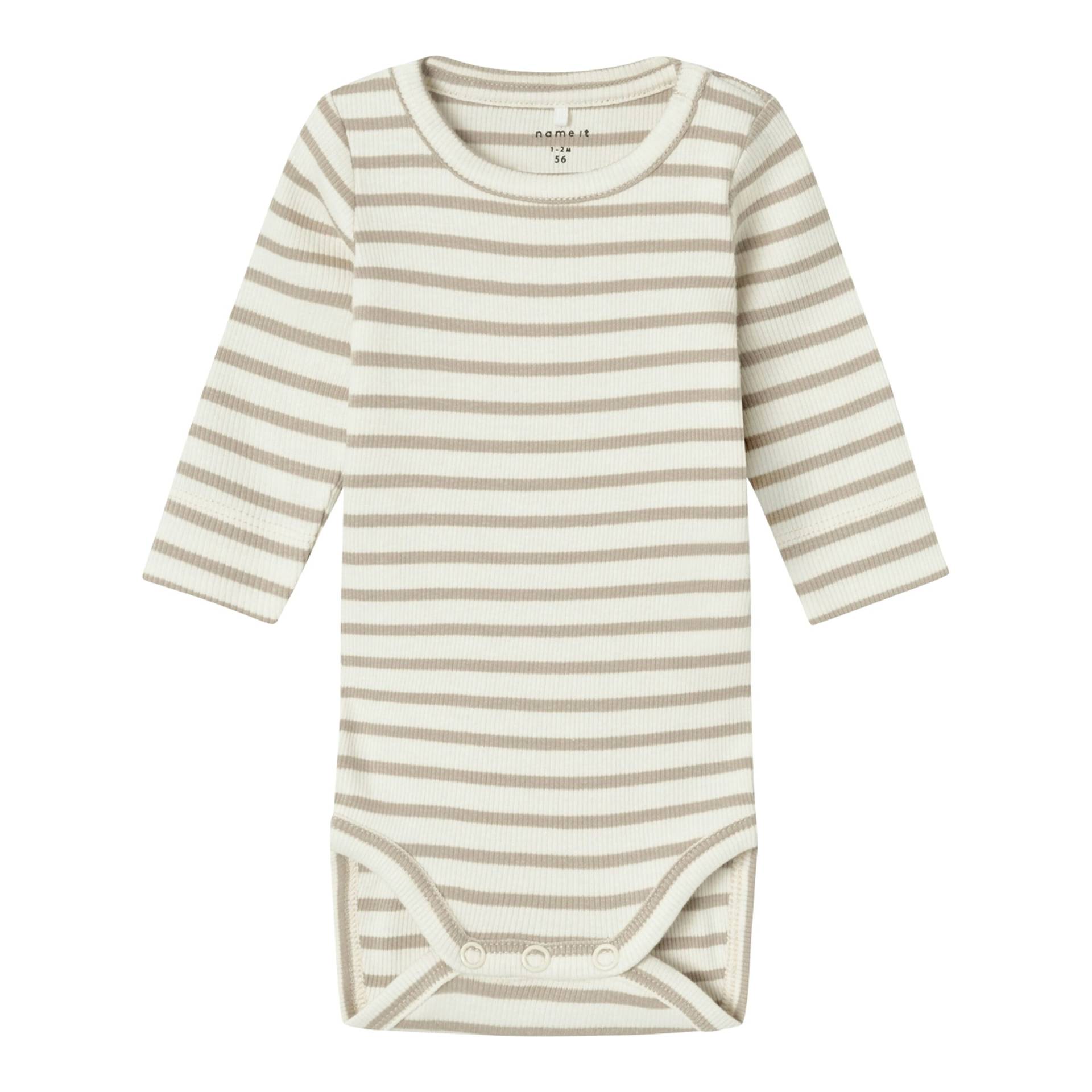 Body langarm Ringel Rippqualität Body langarm Ringel Rippqualität von name it