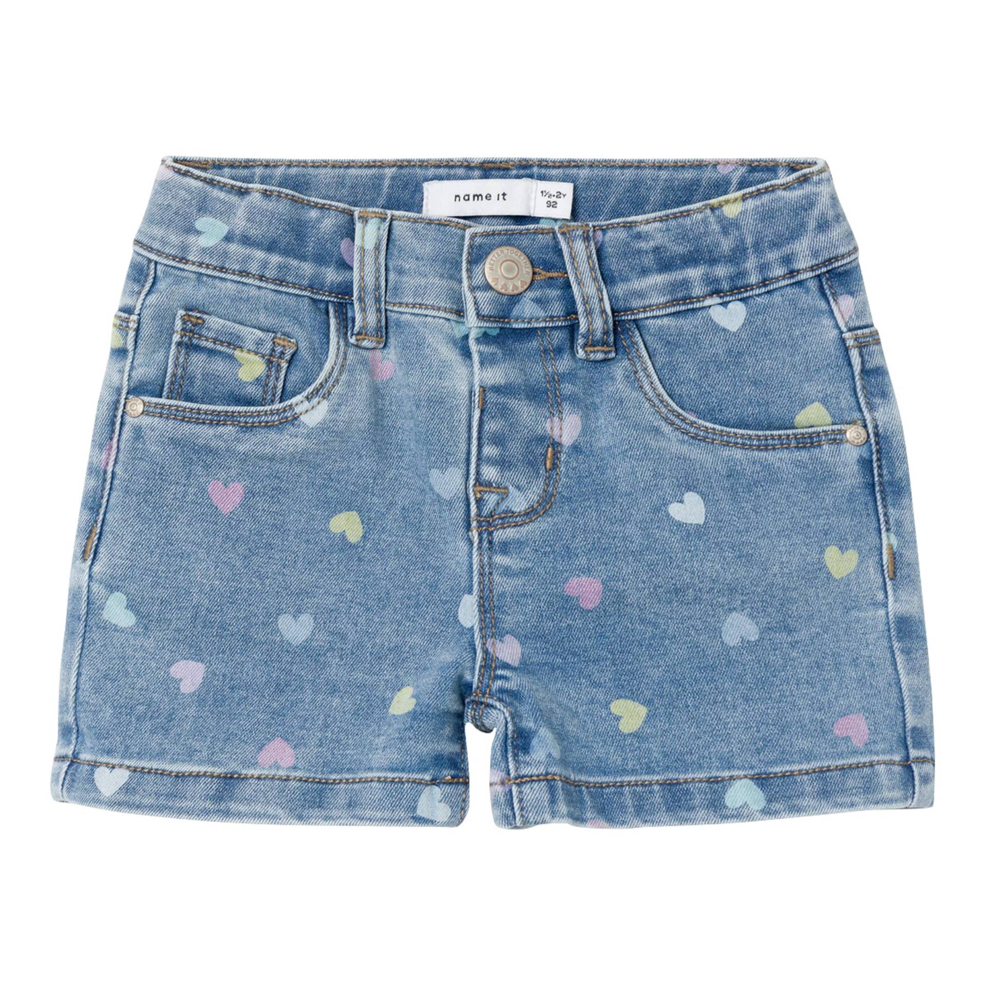 Jeans-Shorts Herzen von name it