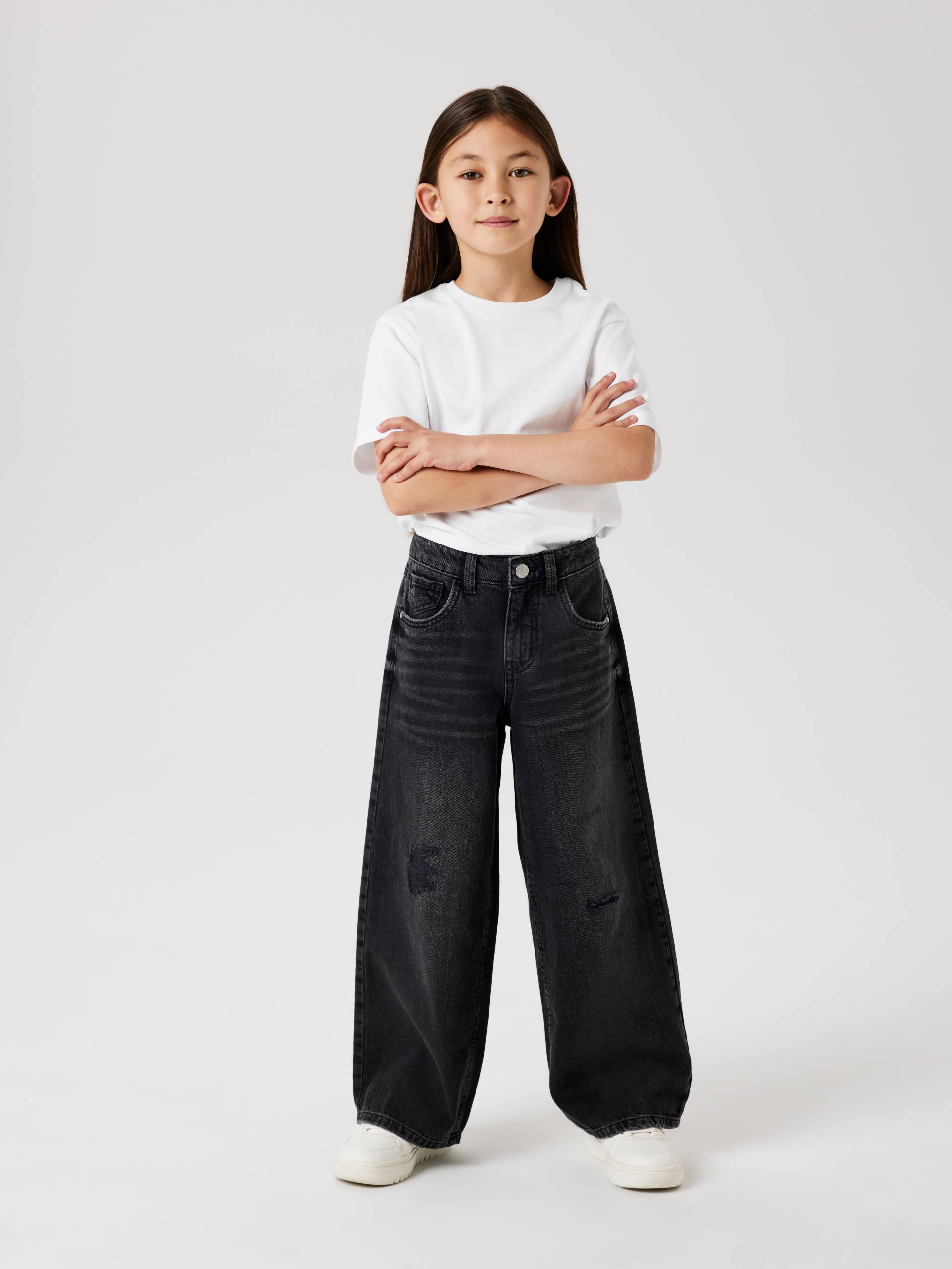 Name It 5-Pocket-Jeans »NKFROSE HW WIDE JEANS 141«, mit Destroyed Effekt Name It 5-Pocket-Jeans »NKFROSE HW WIDE JEANS 141«, mit Destroyed Effekt von name it