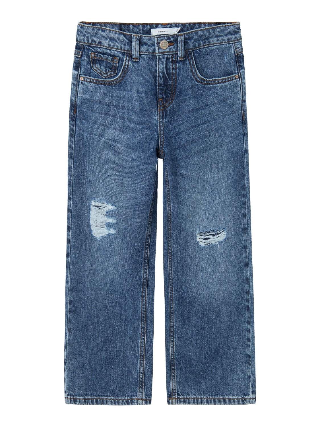 Name It 5-Pocket-Jeans »NKFROSE HW WIDE JEANS 141«, mit Destroyed Effekt von name it