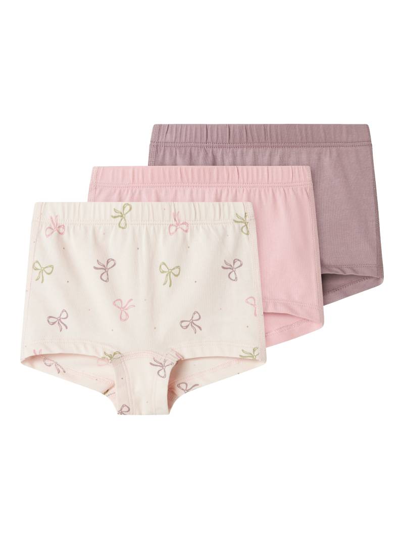 Name It Boxershorts »NMFTIGHTS 3P BARELY PINK BOW NOOS«, (Packung, 3 St.) von name it