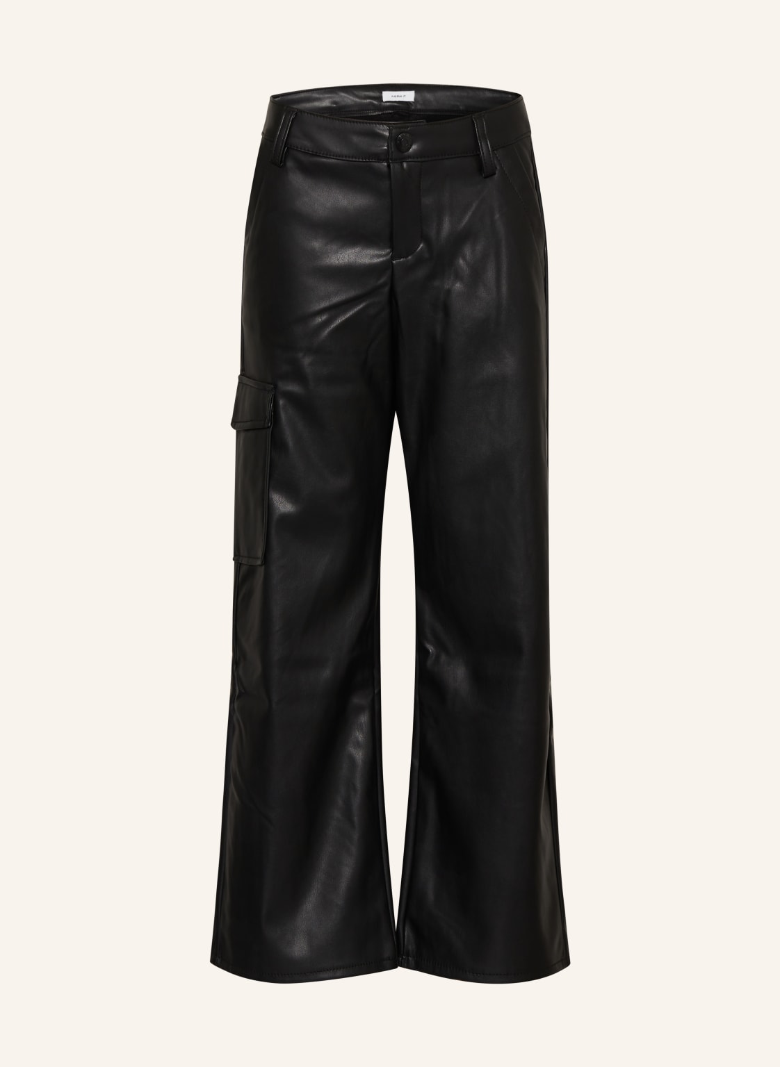 Name It Cargohose In Lederoptik schwarz Name It Cargohose In Lederoptik schwarz von name it