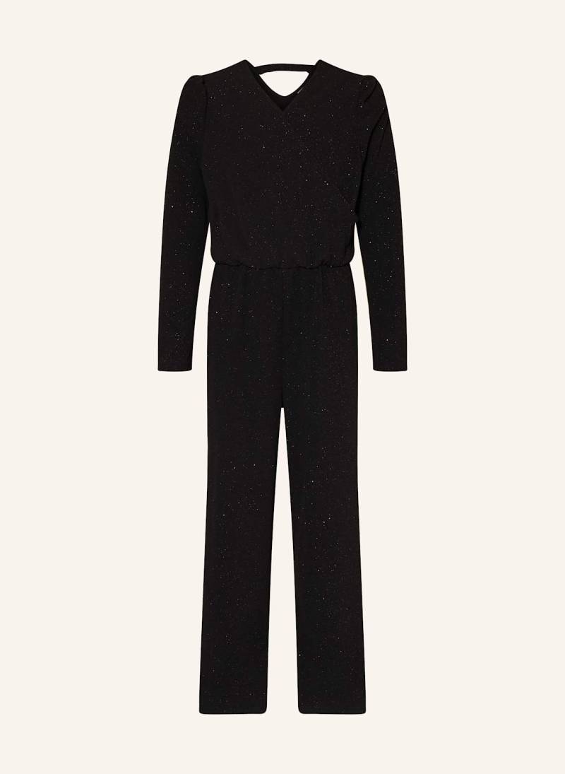 Name It Jersey-Jumpsuit Mit Glitzergarn schwarz von name it