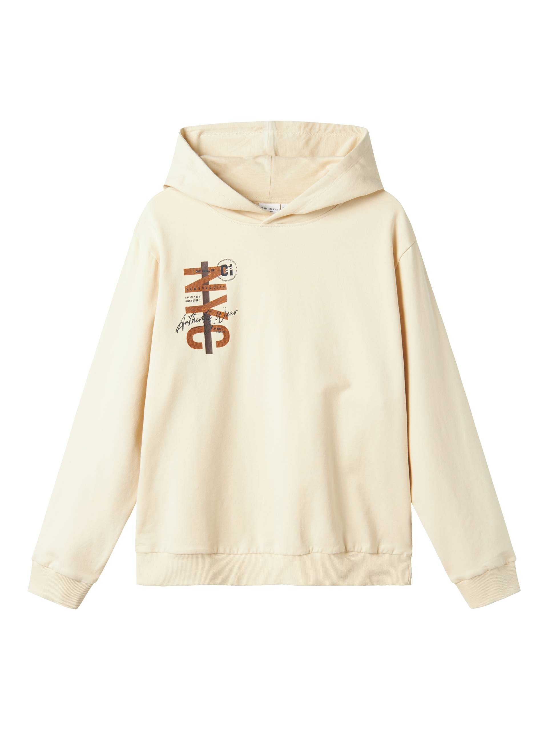 Name It Kapuzensweatshirt »NKMVUGO LS NREG SWEAT WH BRU« Name It Kapuzensweatshirt »NKMVUGO LS NREG SWEAT WH BRU« von name it