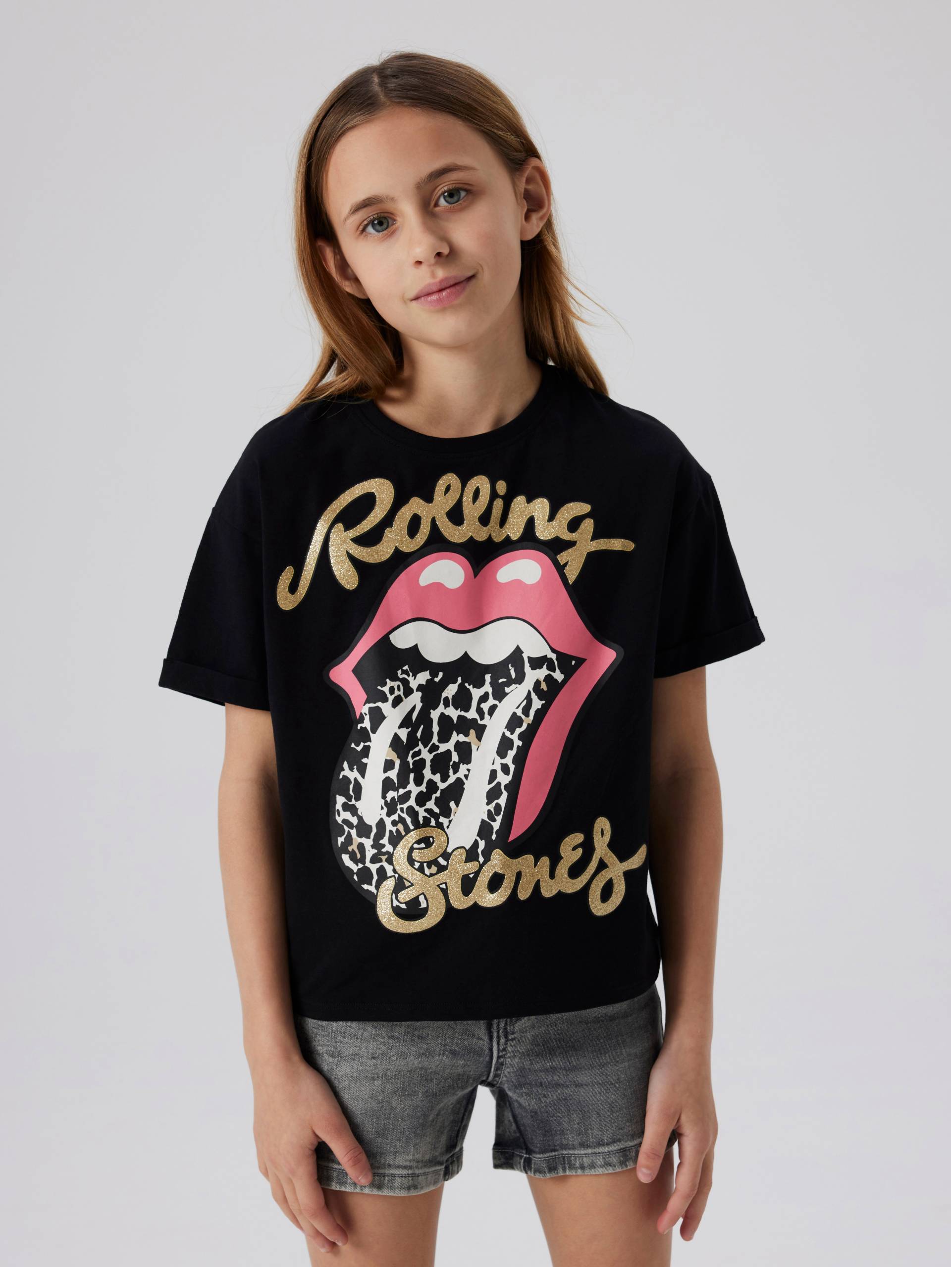 Name It Kurzarmshirt »NKFFARDA ROLLNGSTONES SS NREG TOP UNV« von name it