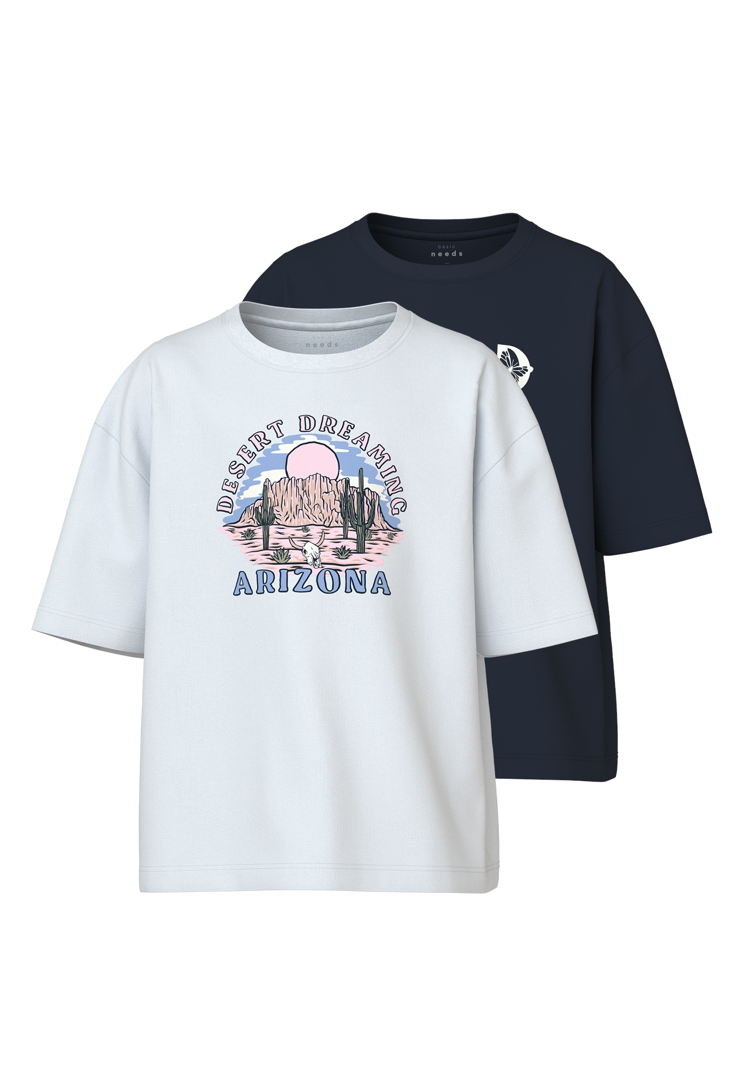 Name It Kurzarmshirt »NKFVEEN 2P SS RLX TOP« Name It Kurzarmshirt »NKFVEEN 2P SS RLX TOP« von name it