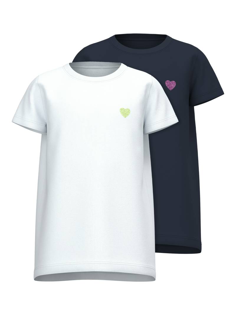 Name It Kurzarmshirt »NKFVIOLINE 2P SS LOOSE TOP«, (Packung, 2 tlg.) von name it