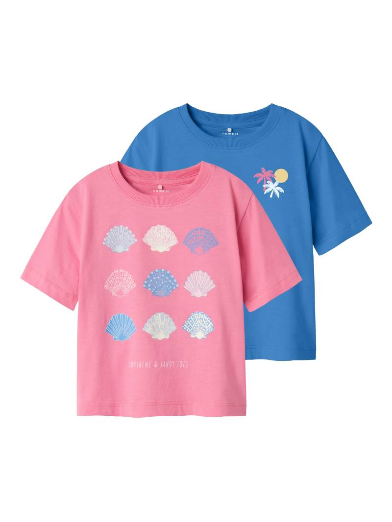 Name It Kurzarmshirt »NMFJASSA 2P SS NREG TOP PB«, (Packung, 2 tlg.) von name it