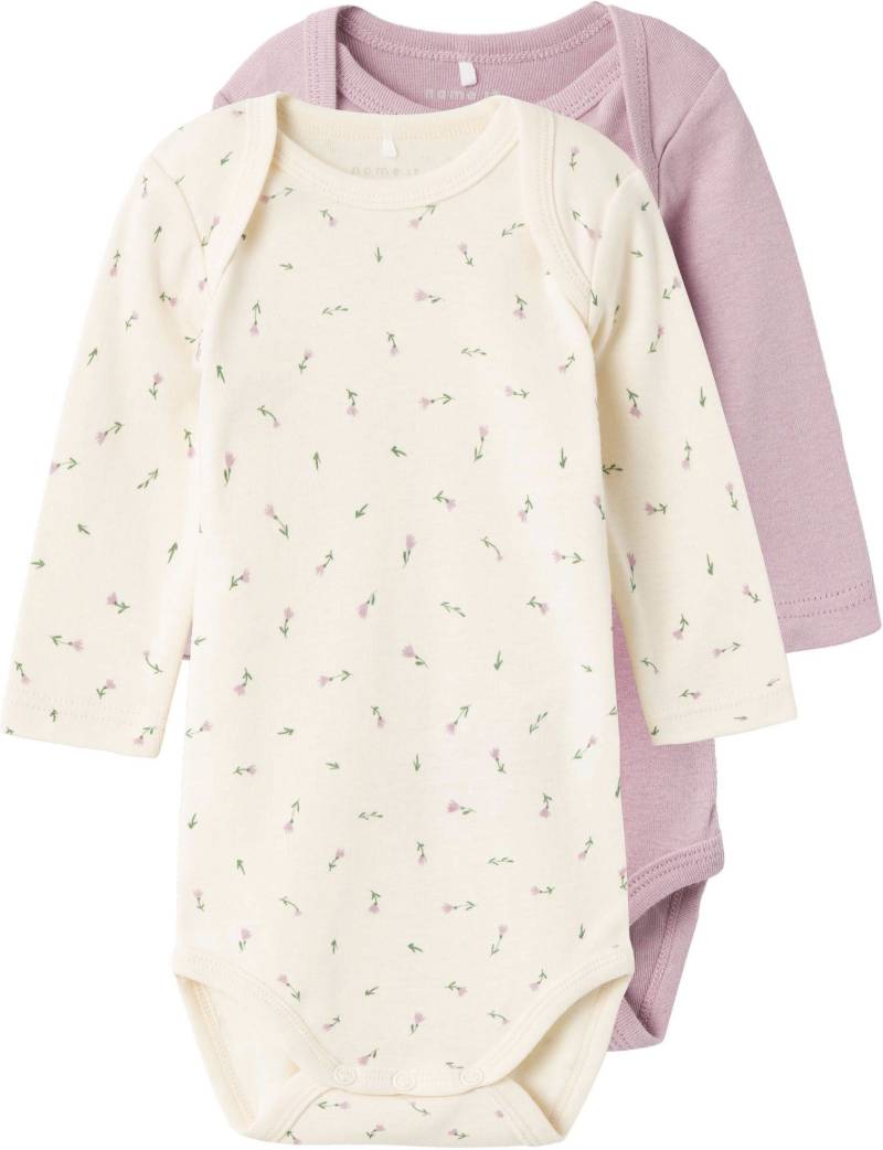 Name It Langarmbody »NBFBODY 2P LS BUTTERCREAM FLORAL NOOS« von name it