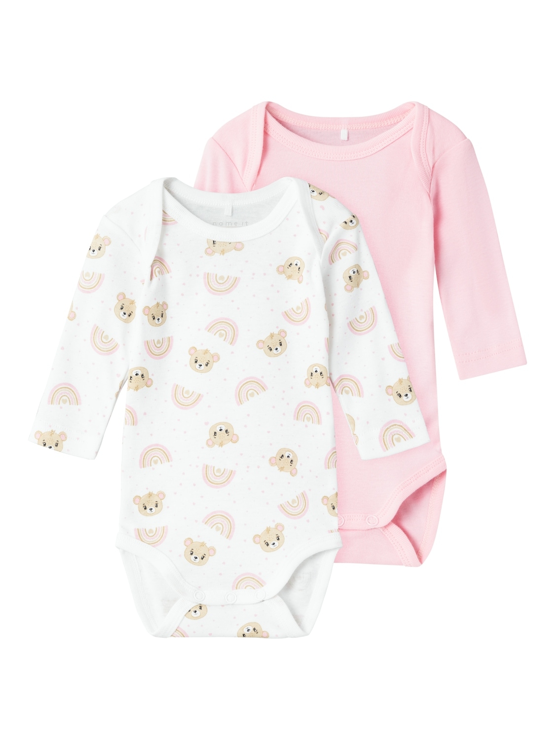 Name It Langarmbody »NBFBODY 2P LS ORCHID PINK TEDDY NOOS« von name it