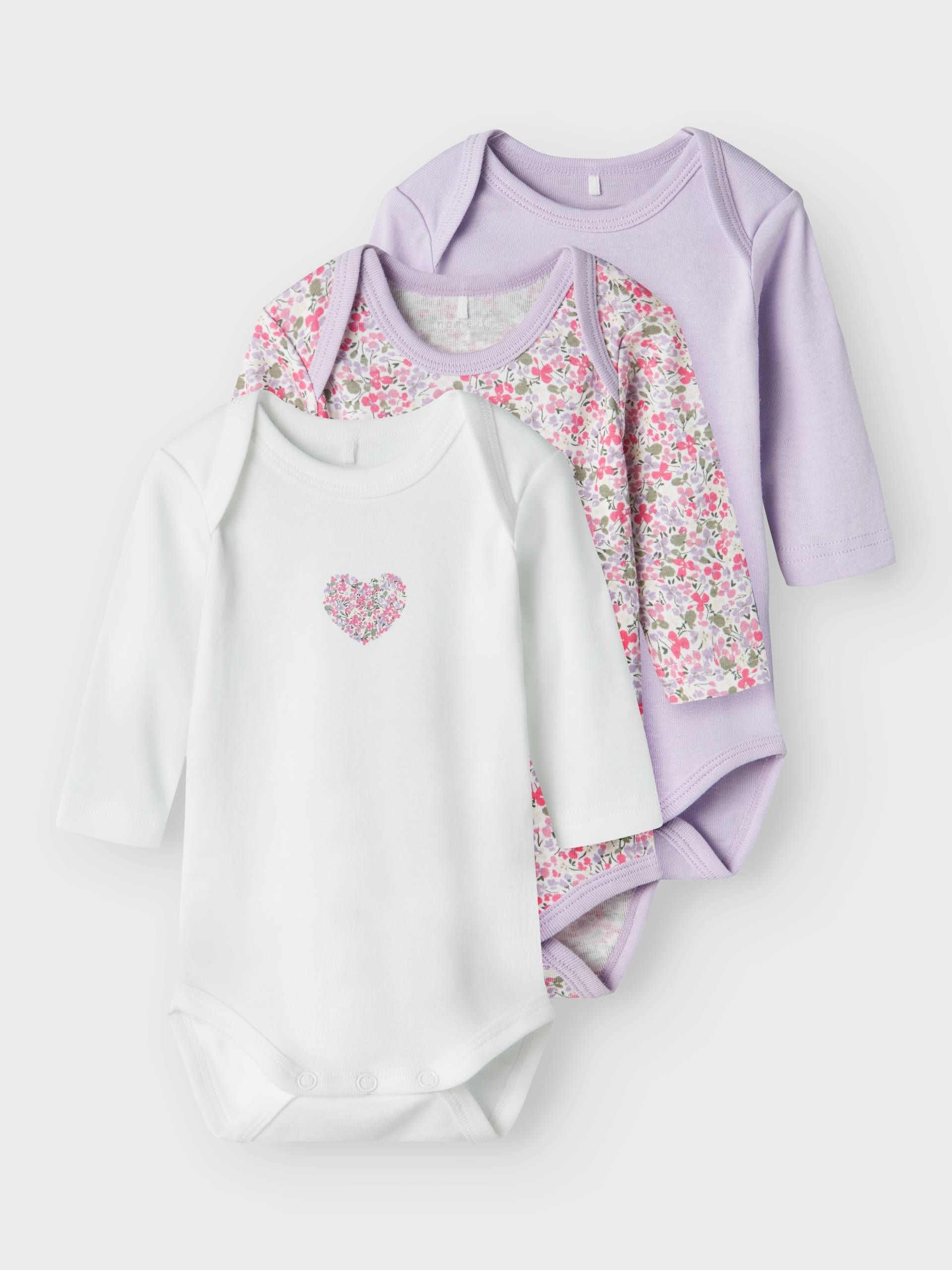 Name It Langarmbody »NBFBODY 3P LS LILAC PETIT FLOWER NOOS« Name It Langarmbody »NBFBODY 3P LS LILAC PETIT FLOWER NOOS« von name it