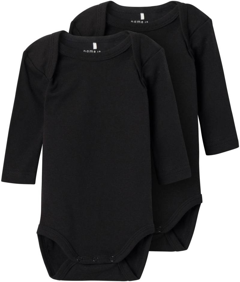 Name It Langarmbody »NBNBODY 2P LS SOLID BLACK NOOS« von name it