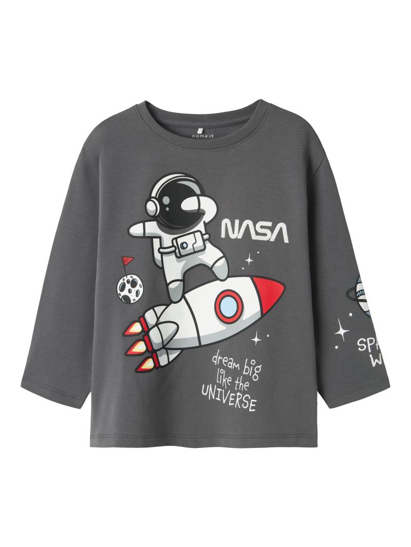 Name It Langarmshirt »NMMDALUM NASA LS NREG TOP NAS« von name it