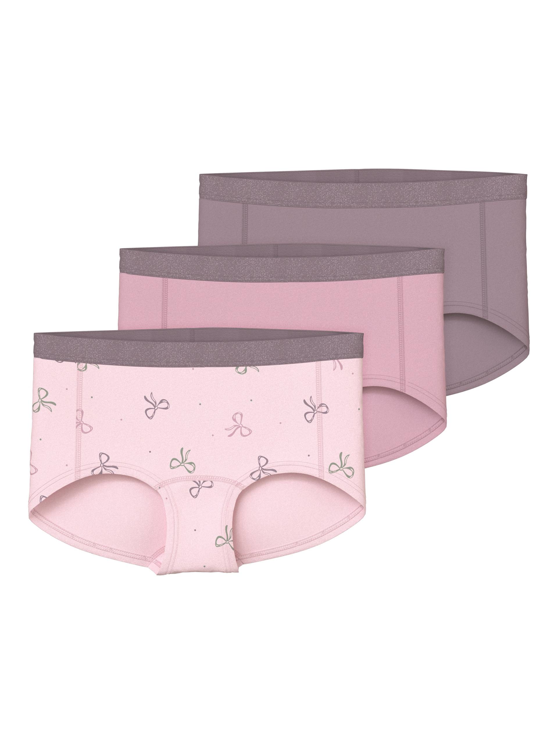 Name It Panty »NKFHIPSTER 3P BARELY PINK BOW NOOS«, (Packung, 3 St.) von name it