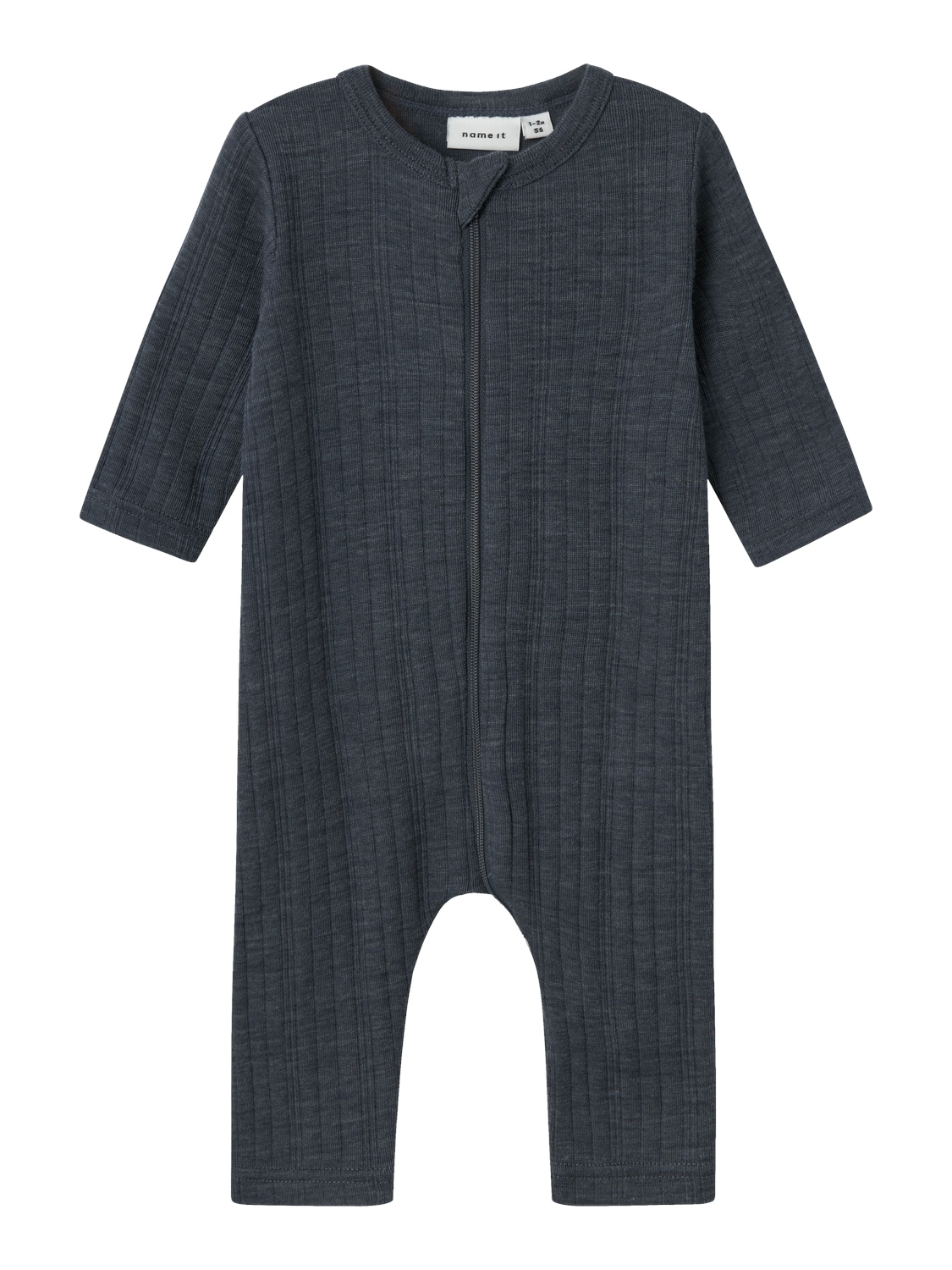 Name It Schlafanzug »NBMWANG WOOL NEEDLE NIGHTSUIT SOLID NOOS«, aus reiner Merinowolle von name it