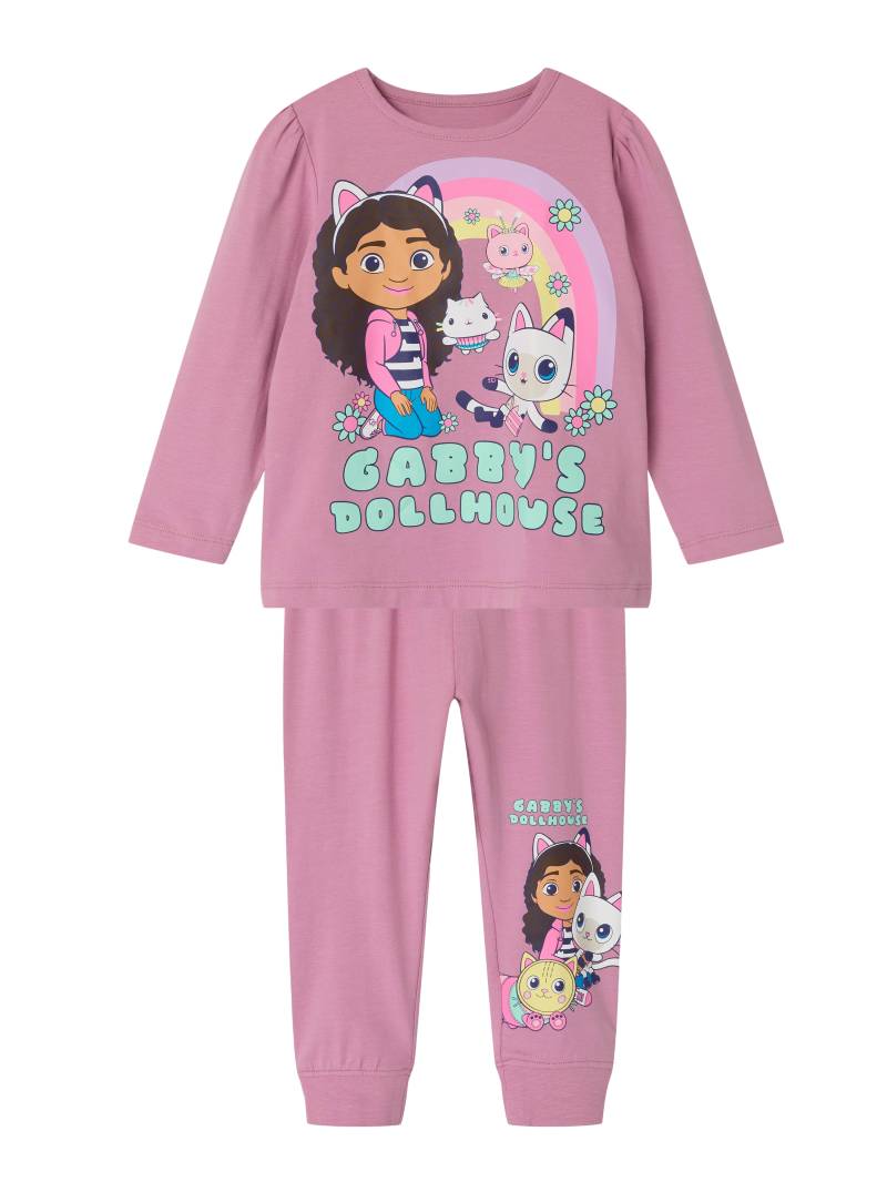 Name It Schlafanzug »NMFSABA GABBY LS NIGHTSET NOOS SKY«, (Set, 2 tlg.) von name it