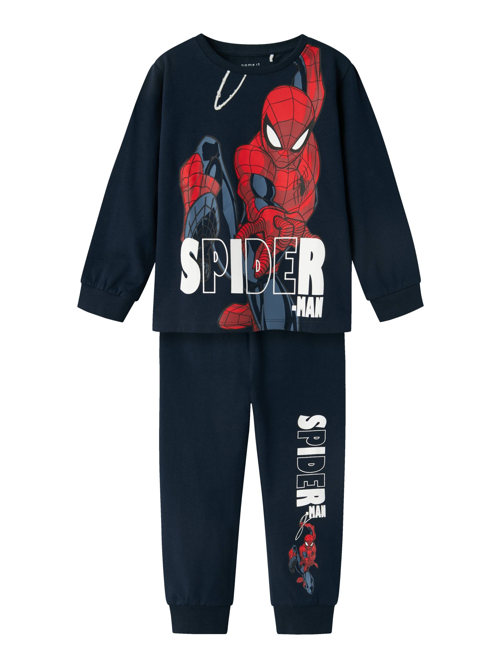 Name It Schlafanzug »NMMALFRED SPIDER LS NIGHTSET NOOS MAR« von name it