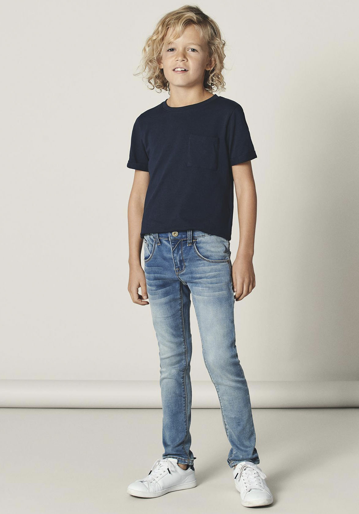 Name It Stretch-Jeans »NKMTHEO DNMTHAYER COR1 SWE PANT« von name it