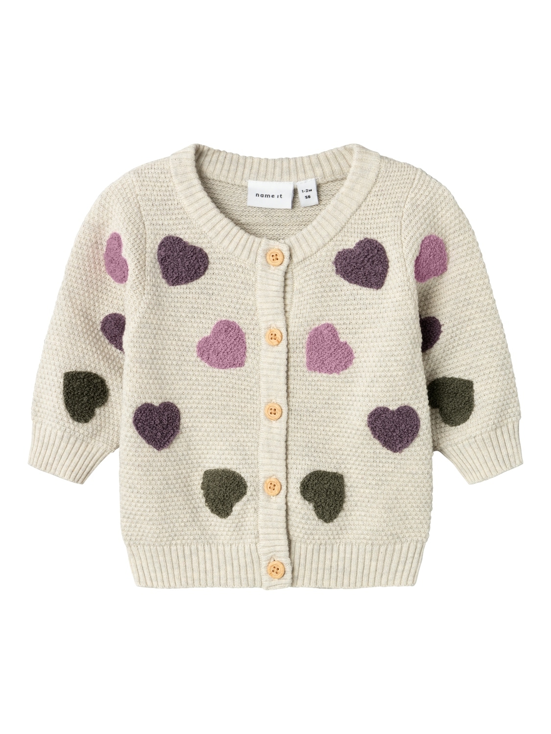 Name It Strickjacke »NBFNEHEART LS KNIT CARD« von name it