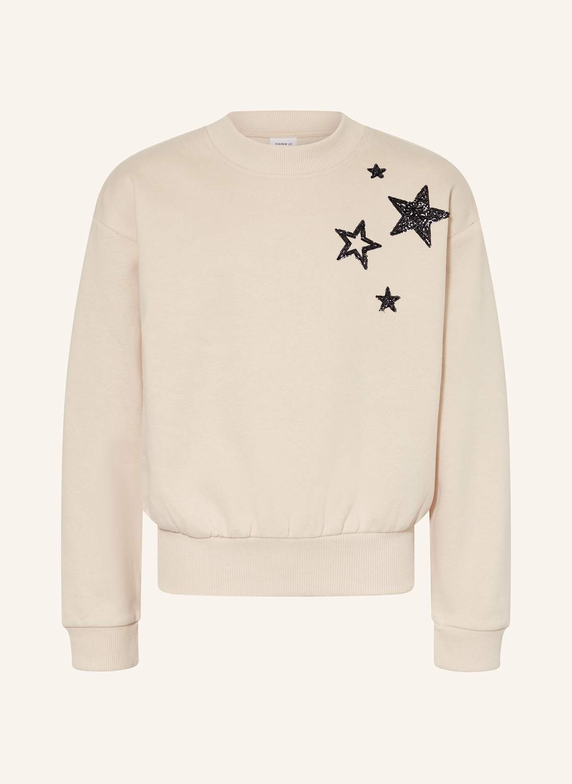 Name It Sweatshirt Mit Pailletten beige