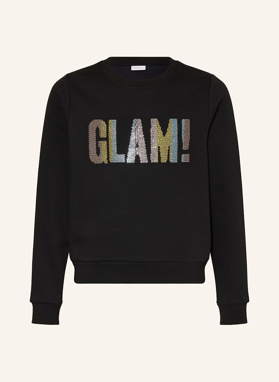 Name It Sweatshirt Mit Schmucksteinen schwarz von name it