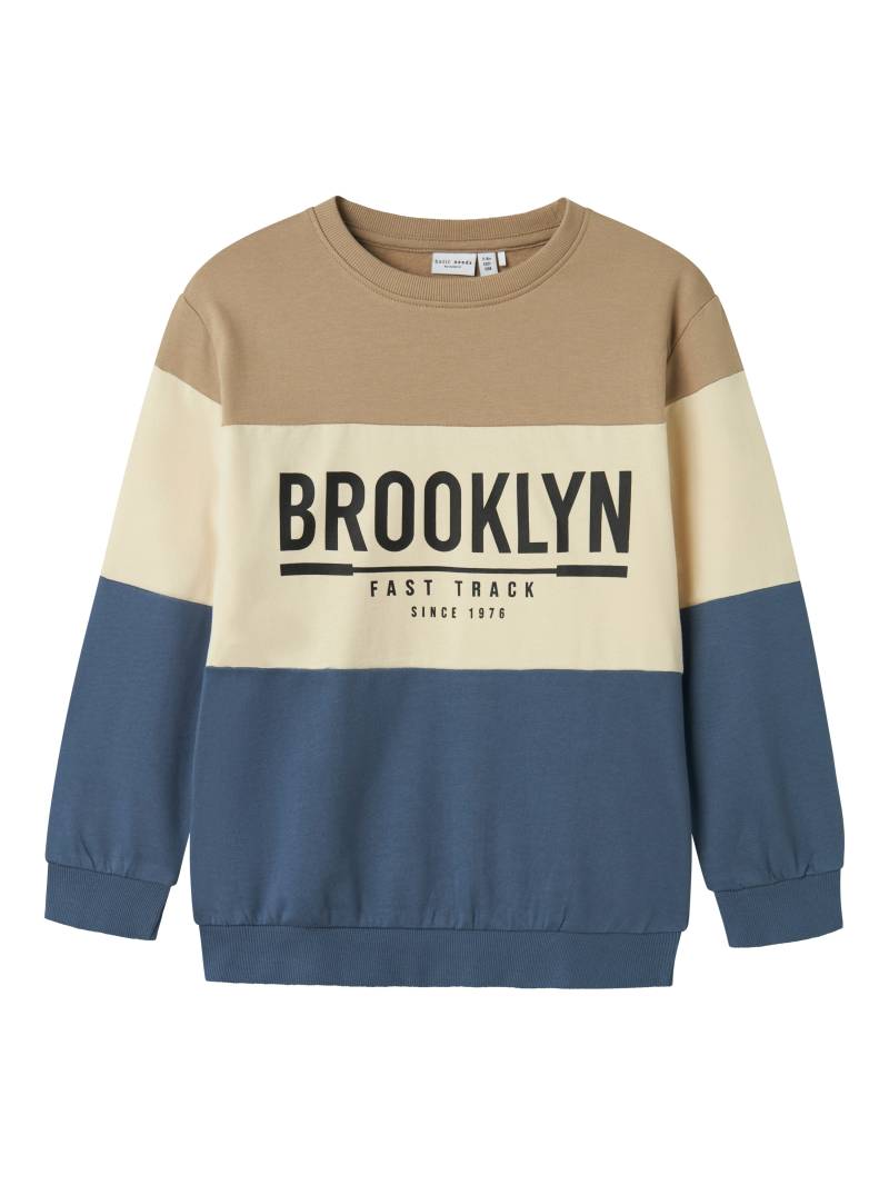 Name It Sweatshirt »NKMVEMIL LS NREG SWEAT BRU« von name it