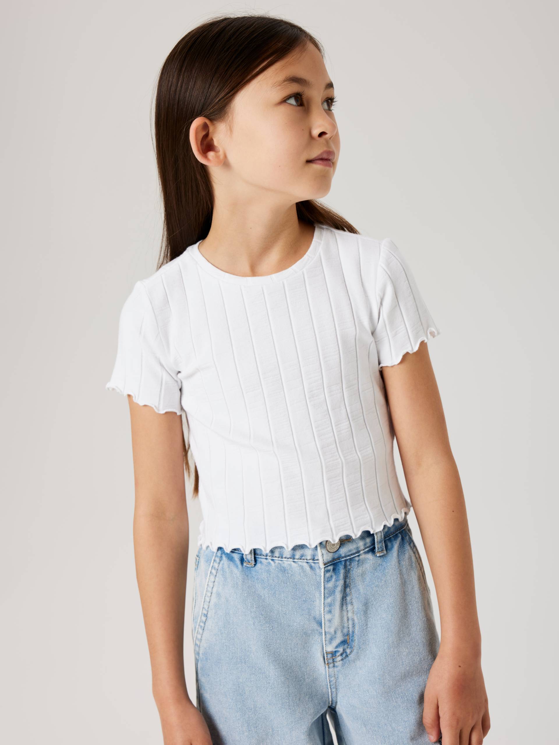 Name It T-Shirt »NKFNORALINA SS CROP TOP NOOS« von name it