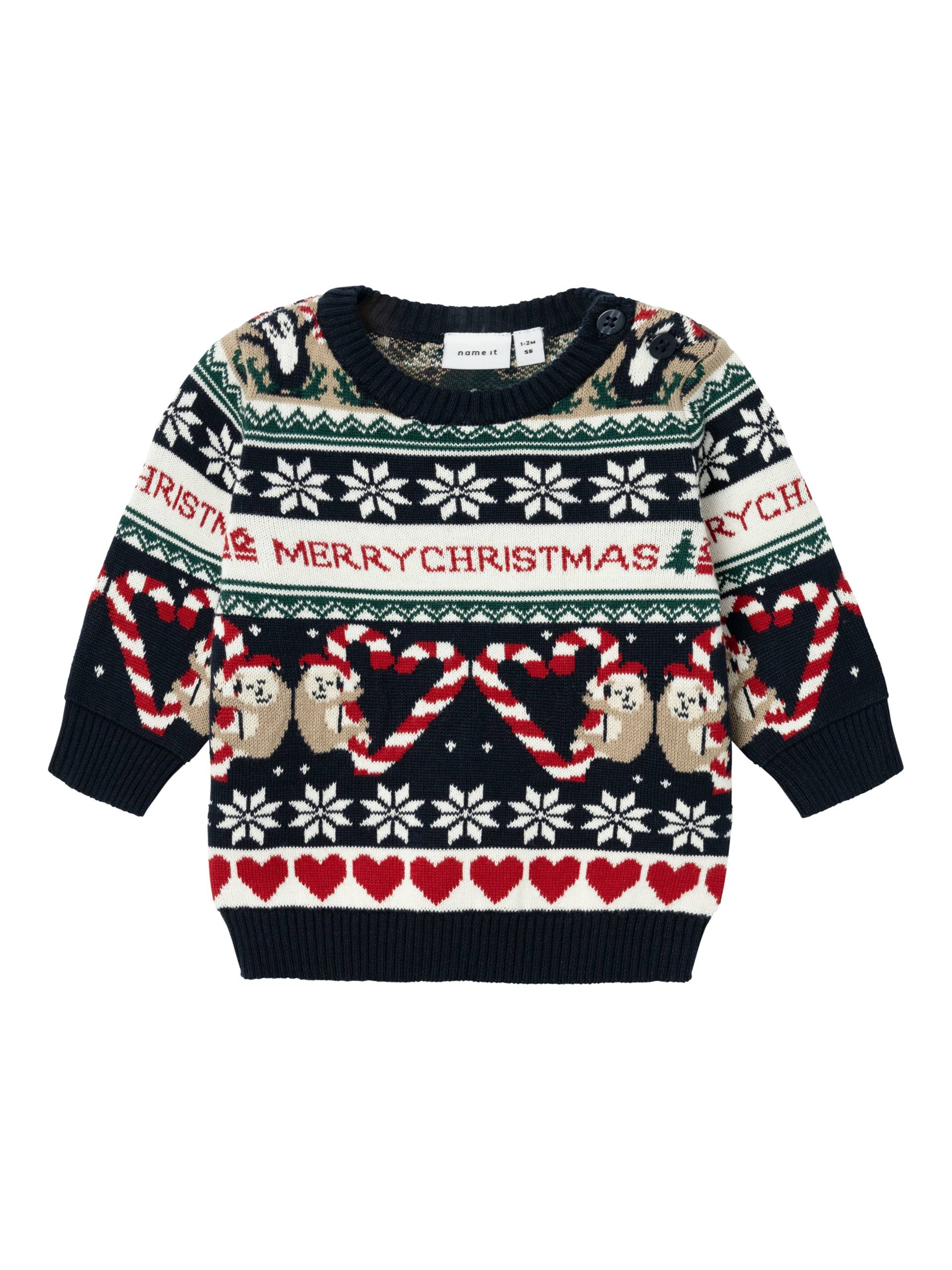 Name It Weihnachtspullover »NBNRILLE LS KNIT« von name it