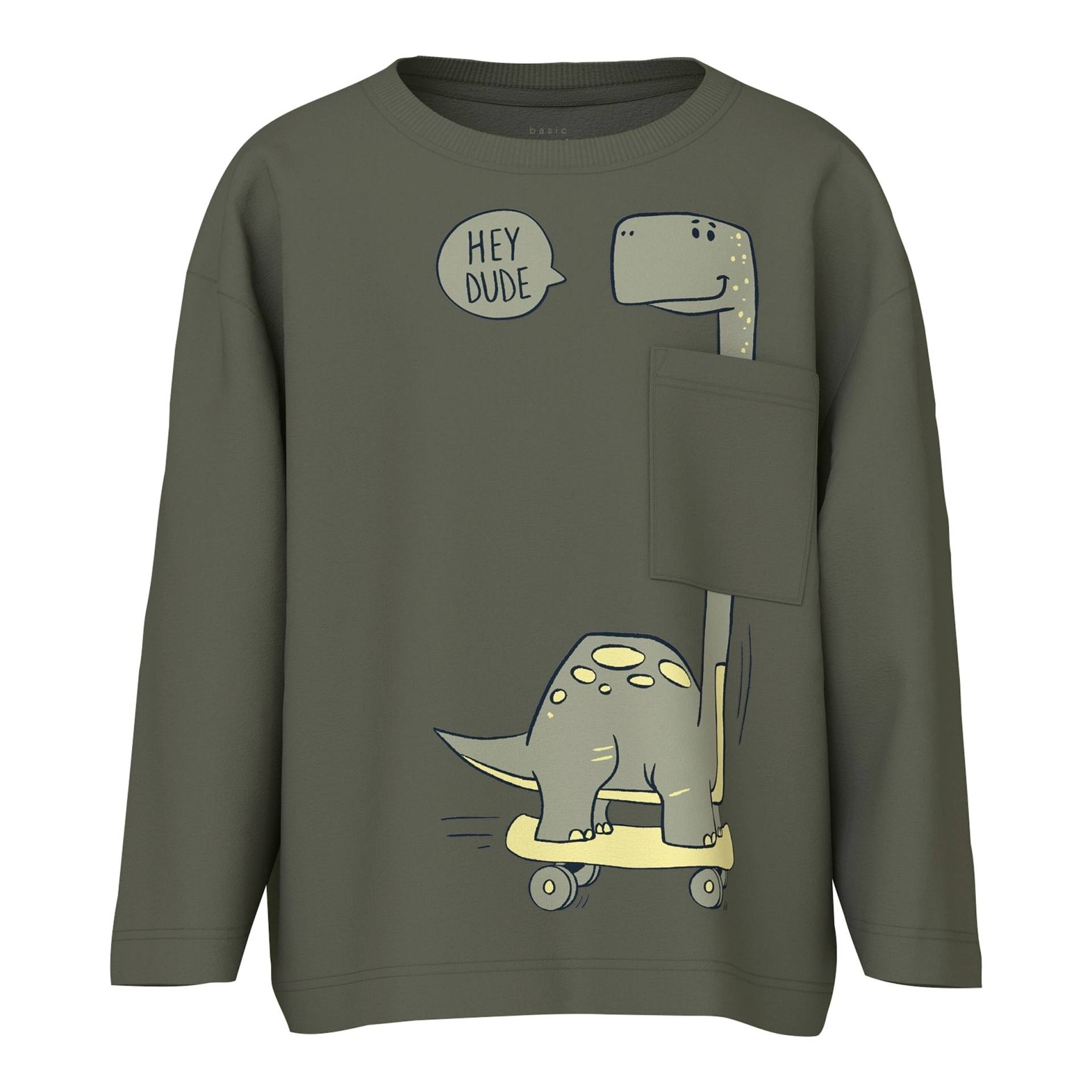 Shirt langarm Skater-Dino von name it