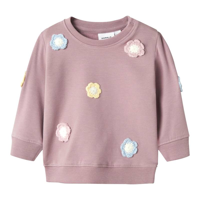 Sweatshirt langarm Blumenstickerei von name it