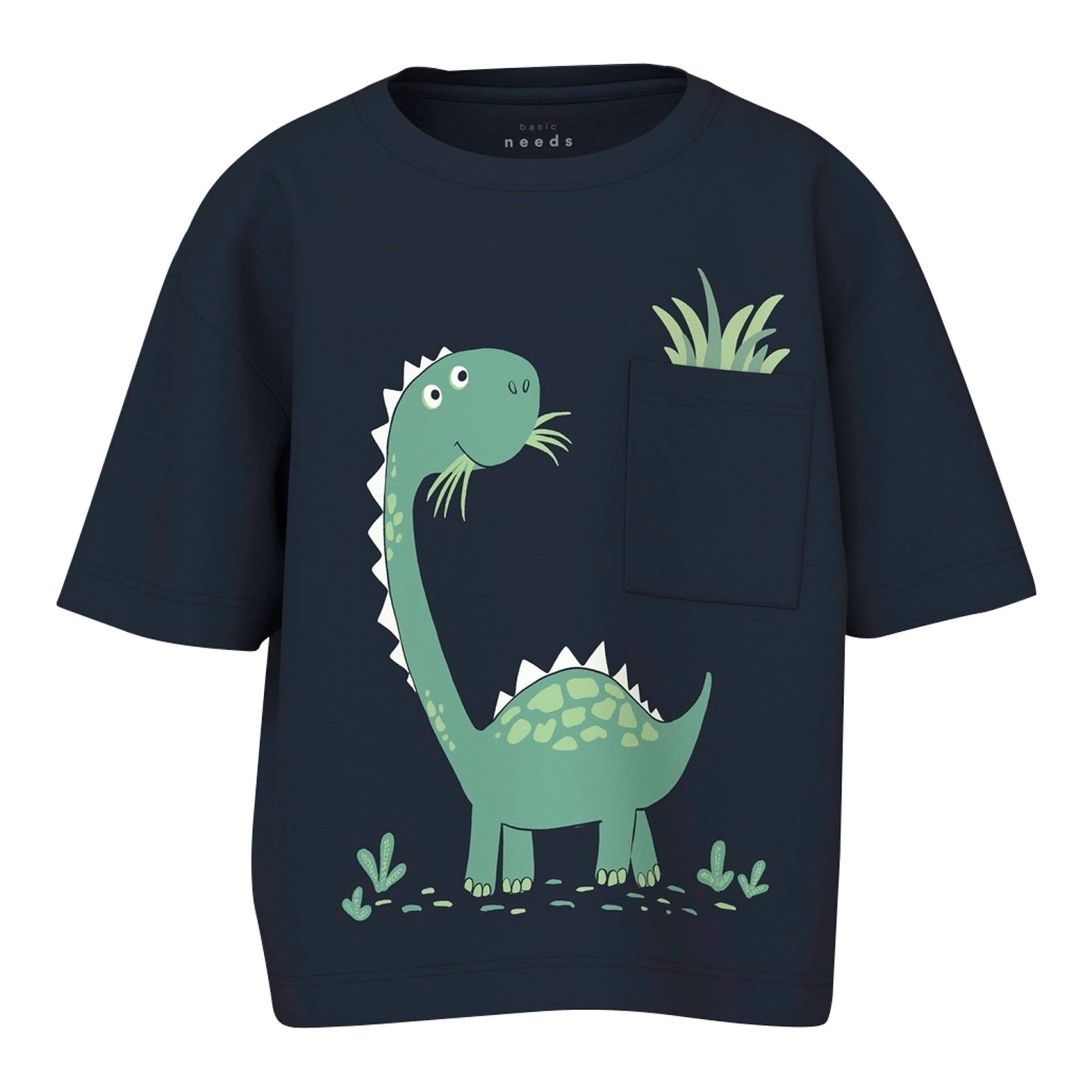 T-Shirt mit Brusttasche Dino von name it