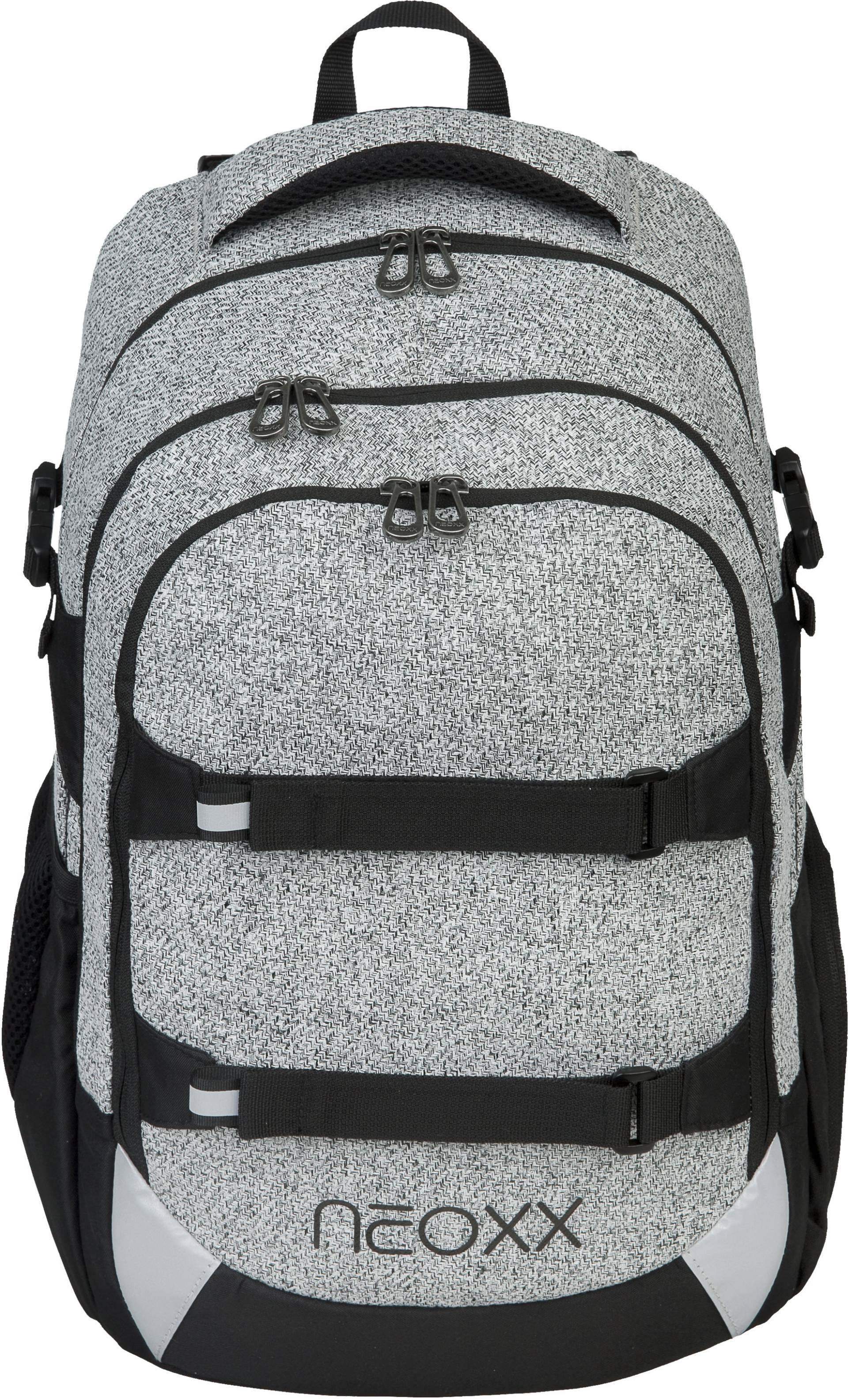 neoxx Schulrucksack »Active, Wool the World«, reflektierende Details, aus recycelten PET-Flaschen von neoxx