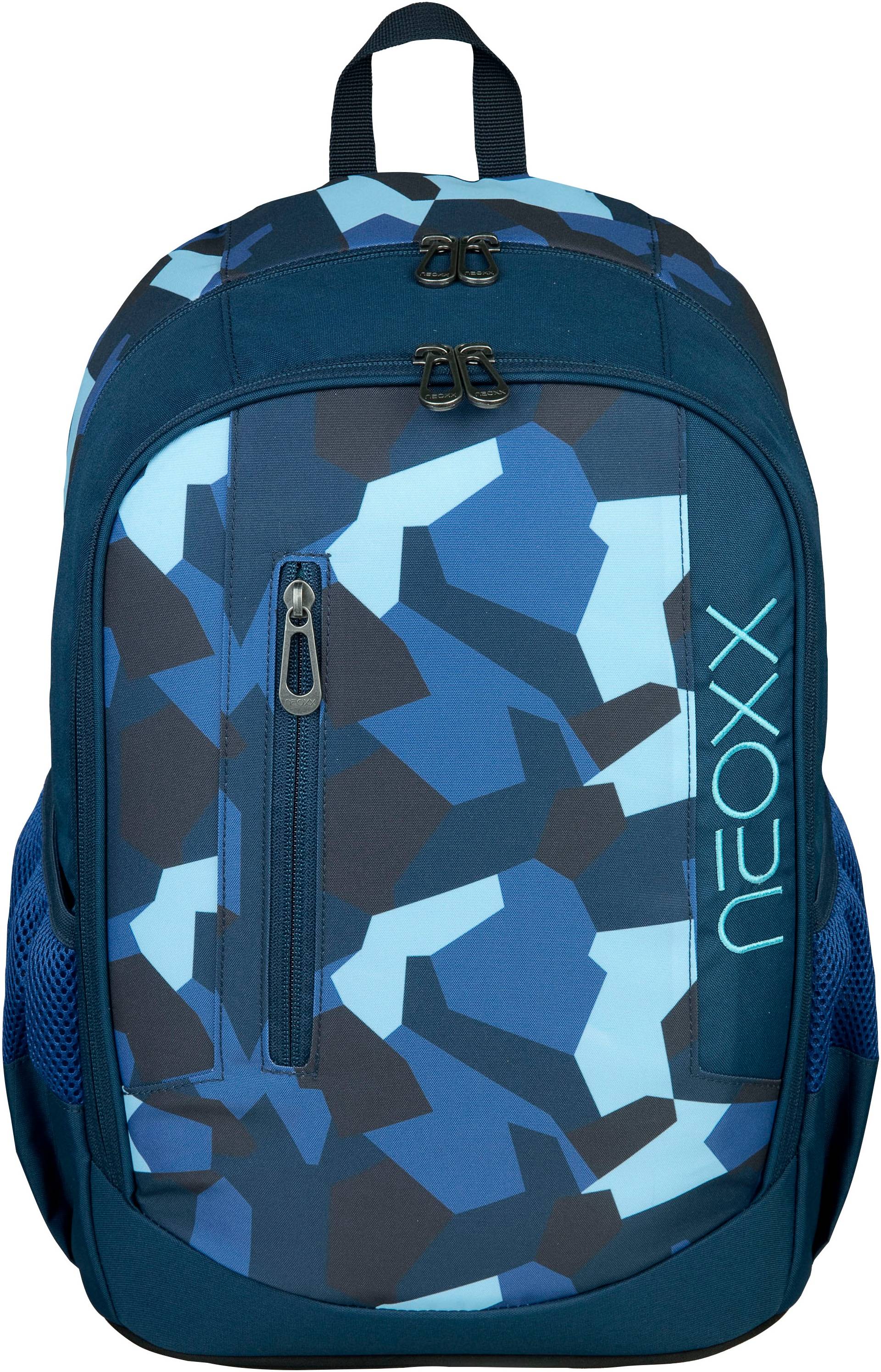 neoxx Schulrucksack »Flow, Camo Nation«, teilweise aus recyceltem Material von neoxx