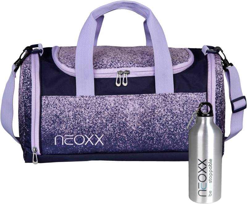 neoxx Sporttasche »Champ, Glitterally perfect«, (Set, inklusive Edelstahl Trinkflasche) von neoxx