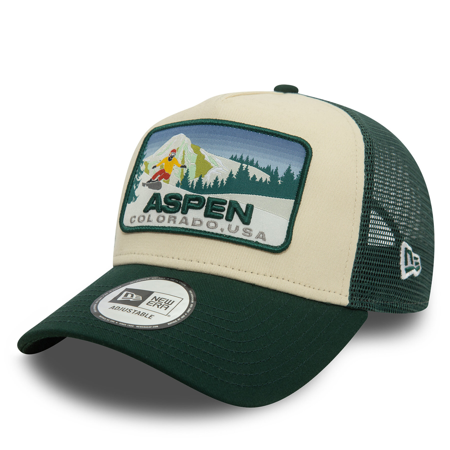 Cap New Era Aspen Ski Patch 9FORTY A-Frame 60580849 Grün von new era