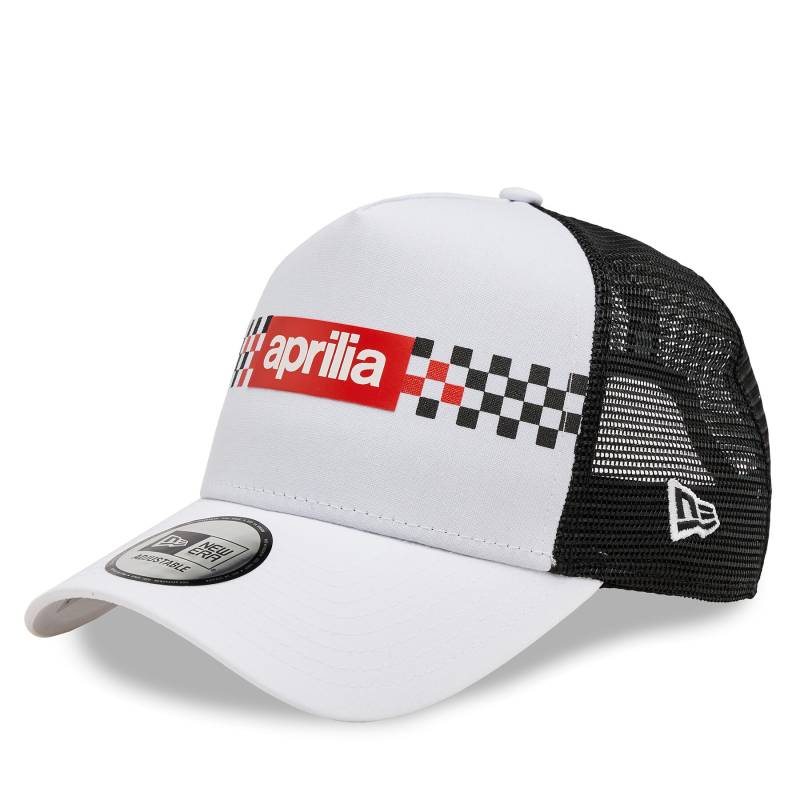 Cap New Era Checker Print Trucker Aprilia 60435563 Weiß von new era