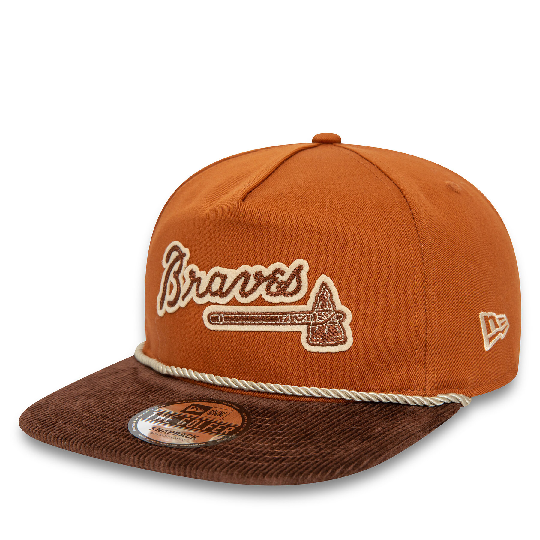 Cap New Era Cord Golfer Braves 60435053 Braun von new era