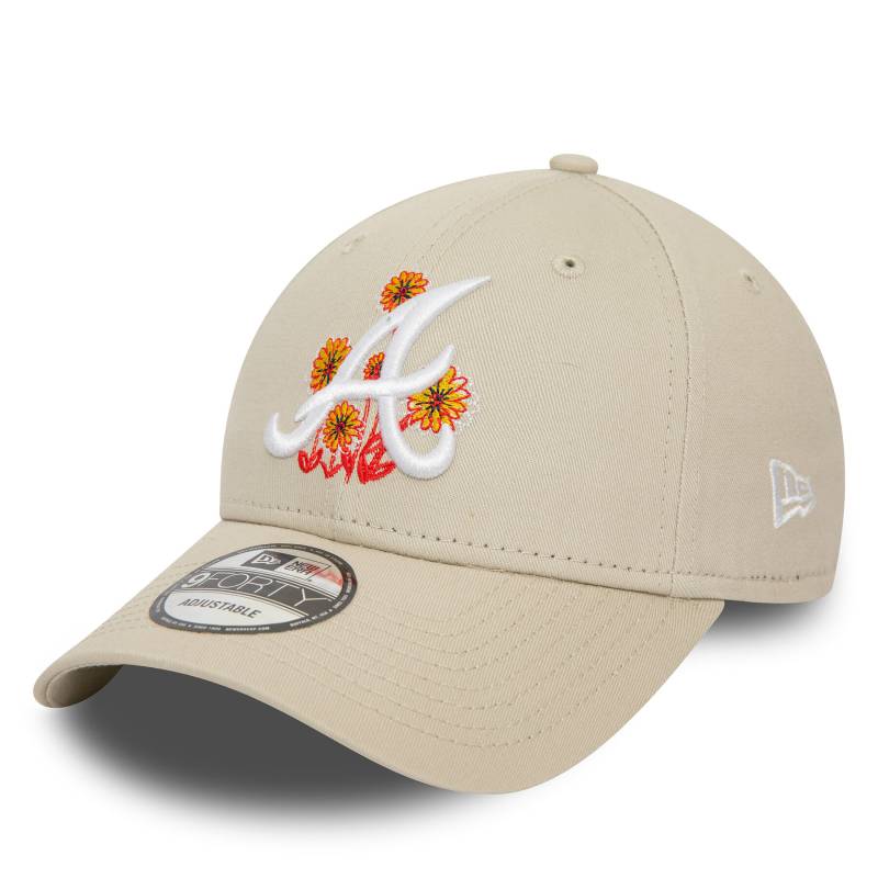 Cap New Era Flower Icon 940 Braves 60435112 Beige von new era