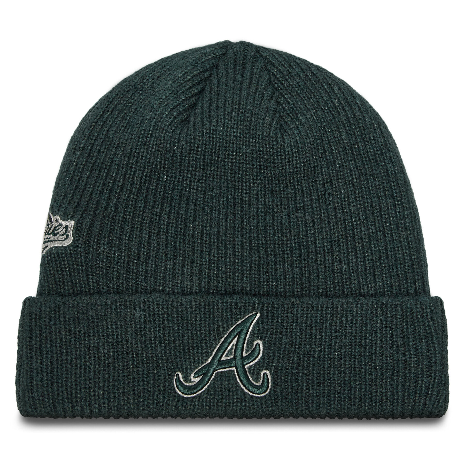 Mütze New Era Atlanta Braves World Series Patch Cuff Knit Beanie 60580730 Grün von new era