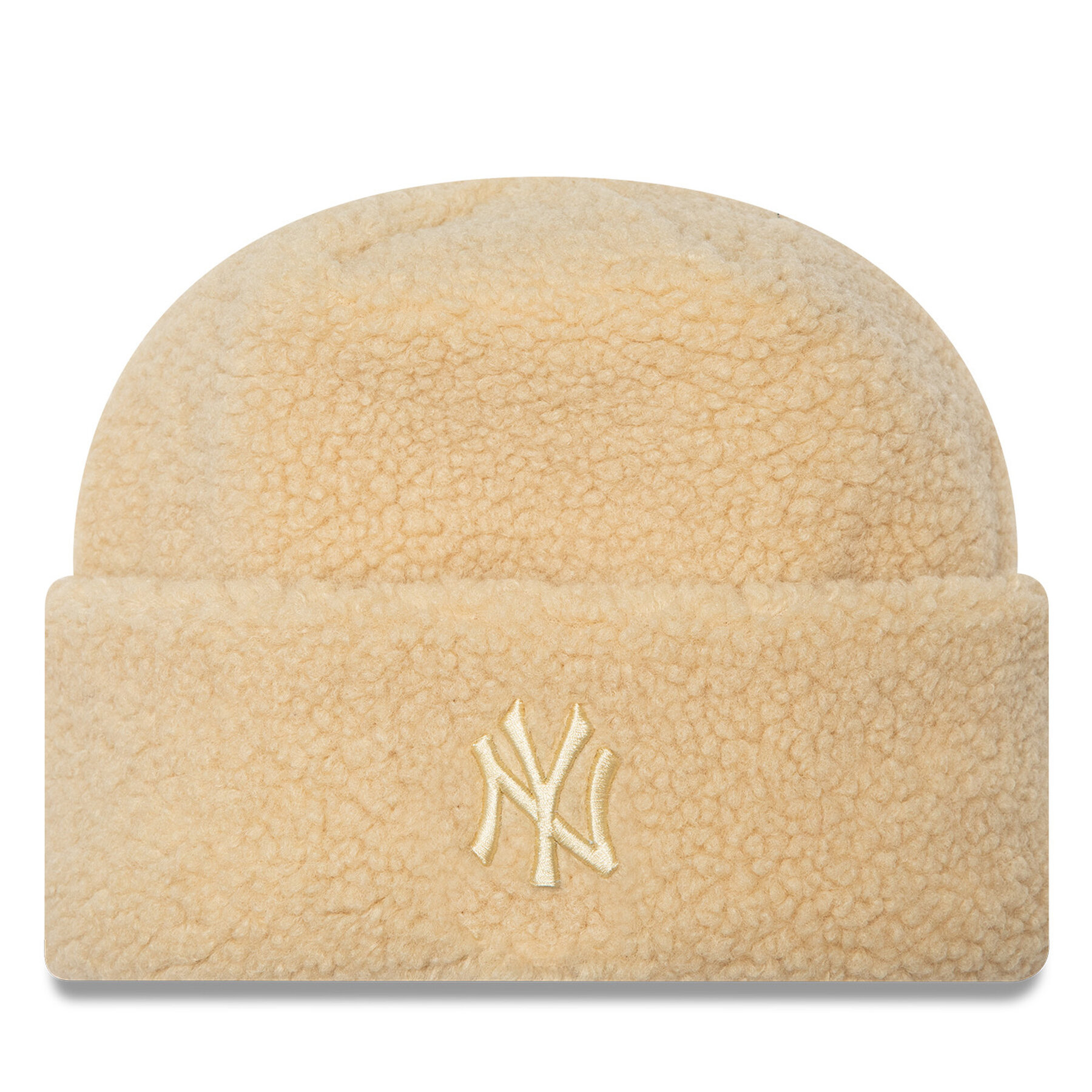 Mütze New Era Borg New York Yankees Cuff Knit Beanie 60580756 Beige von new era