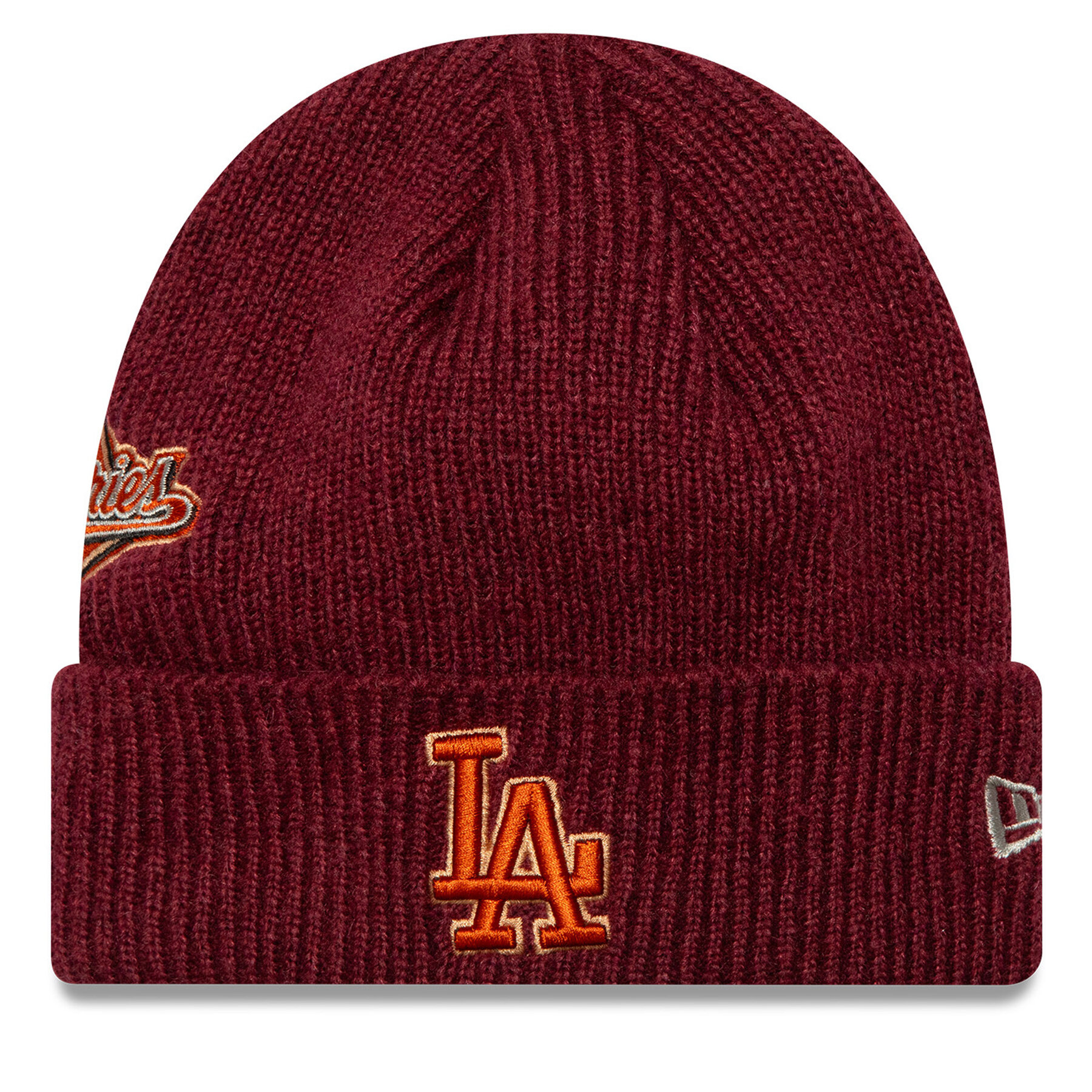 Mütze New Era LA Dodgers World Series Patch Cuff Knit Beanie 60580732 Rot von new era