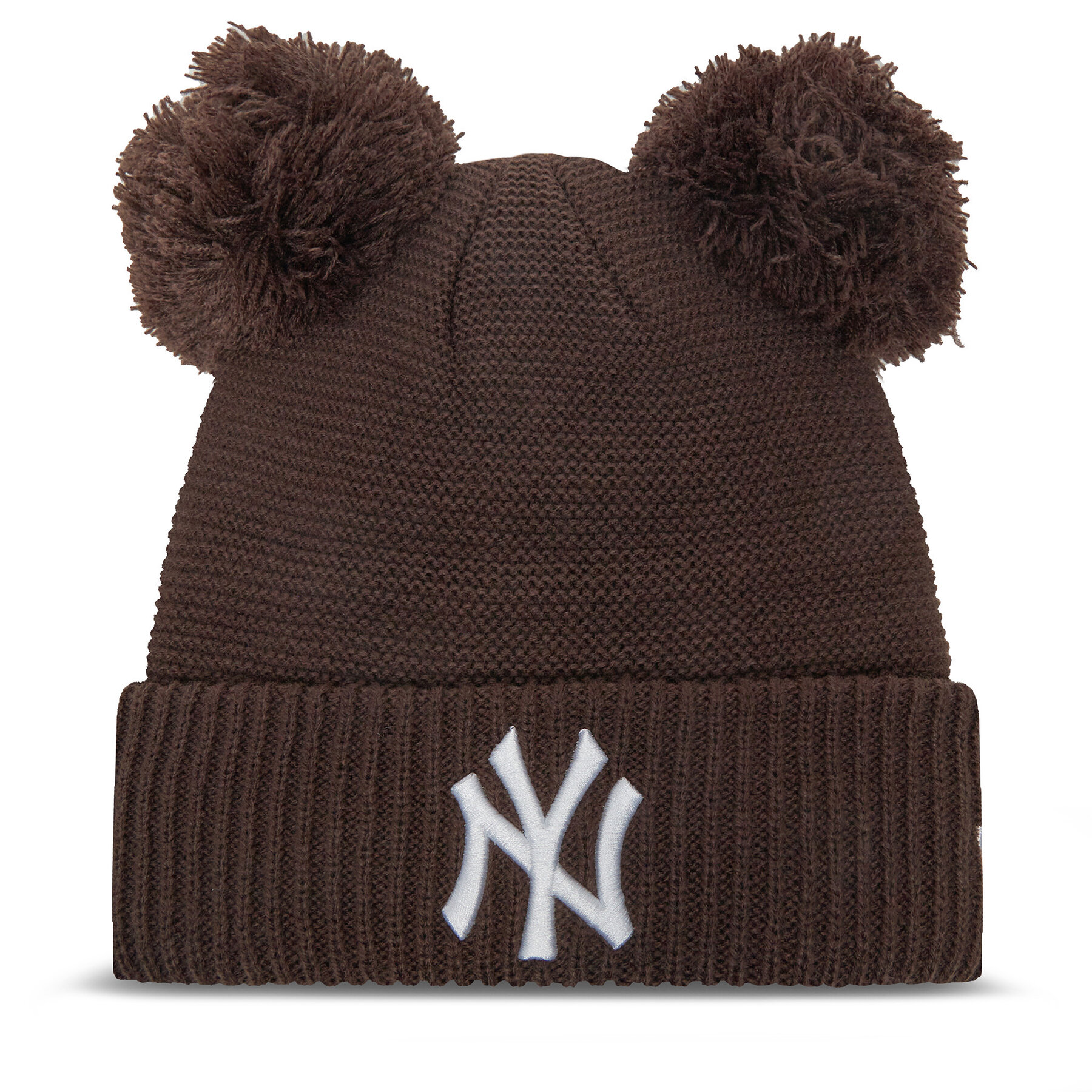 Mütze New Era New York Yankees Double Pom Knit Beanie 60580773 Braun von new era